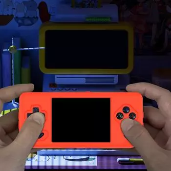 Силиконовый чехол для RG28XX Защитный чехол Ударопрочный корпус Портативная консоль Полное покрытие Кожный чехол Водонепроницаемый корпус чёрный