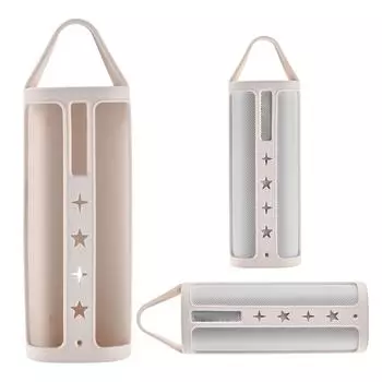 Силиконовый чехол для Roam 2/Roam Wireless Bluetooth-совместимый портативный динамик Чехол с карабином для путешествий белый