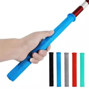 Силиконовый чехол для ручки удочки, нескользящий, легкий, защитный чехол для ручки удочки синий