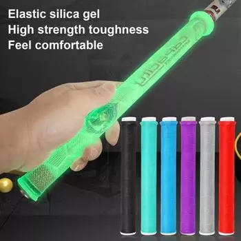 Силиконовый чехол для ручки удочки, нескользящий, легкий, 17-32 мм, ручка для удочки серый