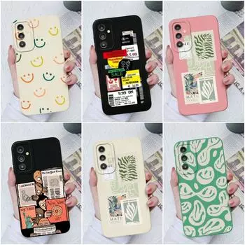 Силиконовый чехол для Samsung Galaxy A03 A02S A10 A14 A13 4G 5G M32 M54 M53, модный противоударный чехол, мягкий бампер из ТПУ для Samsung A31 A51, пара чехлов Samsung A02 / M02