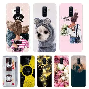 Силиконовый чехол для Samsung Galaxy A6, чехол с двумя SIM-картами, SM A600 A600f, защитный чехол для Samsung A6 Plus A605 A605f Samsung A6 Plus 2018