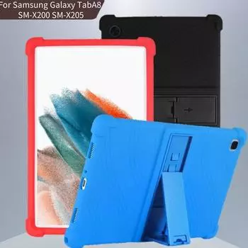 Силиконовый чехол для Samsung Galaxy Tab A8 10,5 дюймов SM-X200 SM-X205 красный