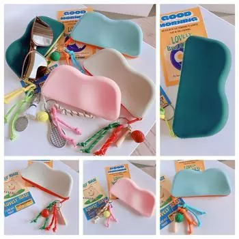 Силиконовый чехол для солнцезащитных очков для бадминтона, кошелек для монет для тенниса с подвеской в виде плетеной веревки, дорожные принадлежности зелёный