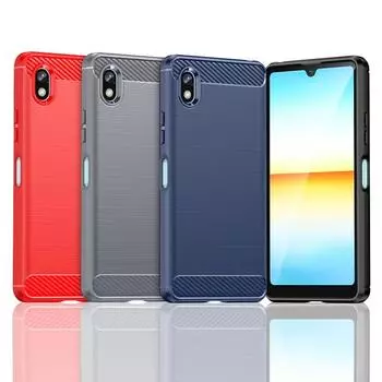 Силиконовый чехол для Sony Xperia Ace 3 ace3 Роскошный чехол из углеродного волокна для Sony Xperia ace3 Матовый противоударный чехол для телефона Coque Fundas чёрный