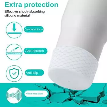 Силиконовый чехол для стакана для воды 12-40 унций, защитный стакан, светящийся в темноте, противоскользящее дно, простая установка зелёный