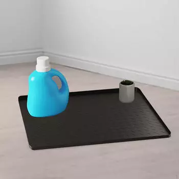Силиконовый чехол для стиральной машины и сушилки, защитный коврик для столешницы мини-холодильника чёрный