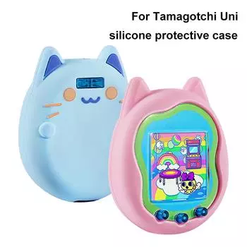 Силиконовый чехол для Tamagotchi Uni 2023, милый мультяшный чехол-протектор для игрового автомата Virtual Pet, защитный чехол для игрушки Virtual Pet розовый