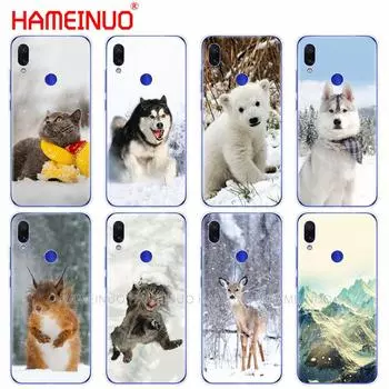 Силиконовый чехол для телефона для xiaomi mi 9 SE 9t PRO CC9 SE A3 Lite redmi NOET 7 7S PRO 7A go k20 pro y3 кошка собака медведь олень зима xiaomi mi 9T PRO