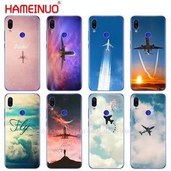 Силиконовый чехол для телефона для xiaomi mi 9 SE 9t PRO CC9 SE A3 Lite redmi NOET 7 7S PRO 7A go k20 pro y3 самолет летающий закат xiaomi mi play