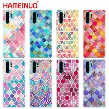 Силиконовый чехол для телефона huawei P30 PRO LITE P SMART 2019 plus p smart Z p20 lite 2019 Rainbow Pastel Watercolor Moroccan huawei P30