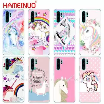 Силиконовый чехол для телефона huawei P30 PRO LITE P SMART 2019 plus p smart Z p20 lite 2019 Rainbow Lovely Unicorn P smart Z