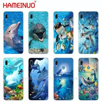 Силиконовый чехол для телефона huawei Y5 Y6 Y7 Y9 PRO PRIME 2019 honor 8s 8a 20 LITE PRO 10i view 20 V20 ocean dolphin Dance honor 10i