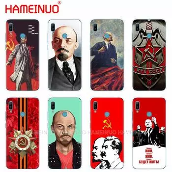 Силиконовый чехол для телефона huawei Y5 Y6 Y7 Y9 PRO PRIME 2019 honor 8s 8a 20 LITE PRO 10i view 20 V20 lenin флаг Советского Союза huawei Y6 pro 2019
