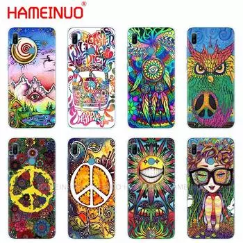 Силиконовый чехол для телефона huawei Y5 Y6 Y7 Y9 PRO PRIME 2019 honor 8s 8a 20 LITE PRO 10i view 20 V20 Hippy Hippie Psychedelic honor 20 lite