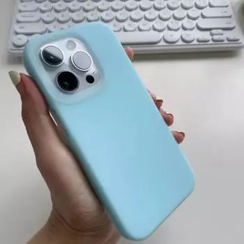 Силиконовый чехол для телефона iPhone 16 Pro, противоударный защитный чехол для телефона iPhone16pro синий