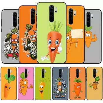 Силиконовый чехол для телефона «морковный черный» для Redmi note 8 7 Pro S 8T для redmi 9 7A Redmi 4A