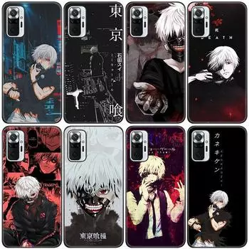 Силиконовый чехол для телефона с аниме «Токийский гуль» для Xiaomi Redmi Note 11 10 9 8 Pro 11T 10T 10S 9S 8T 9 9A 9C 9T, черный мягкий чехол Redmi 8