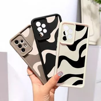 Силиконовый чехол для телефона с черной полосой зебры для iPhone Samsung Galaxy Xiaomi Redmi POCO HUAWEI Honor, противоударный защитный мягкий резиновый чехол iPhone 13 Pro