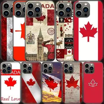 Силиконовый чехол для телефона с изображением канадского кленового листа и флагом Apple Iphone 13 12 Mini 11 14 Pro Max SE 2020 X XS XR 8 7 6 6S Plus 5 5 iPhone 13