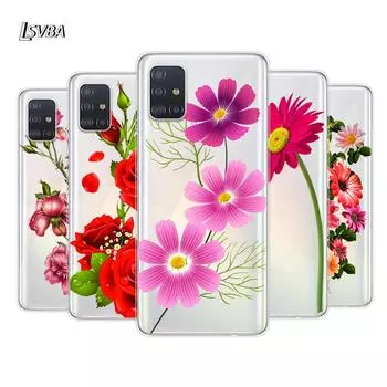 Силиконовый чехол для телефона с изображением любви и свежих цветов для Samsung Galaxy A01 A11 A12 A22 A21S A31 A41 A42 A51 A71 A32 A52 A72 A02S Samsung A01