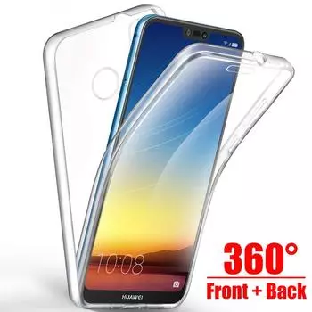Силиконовый чехол для телефона с полным покрытием на 360° для iPhone Samsung Huawei Honor Xiaomi Redmi OPPO OnePlus с защитой от падения Прозрачный гибридный жесткий чехол для ПК iPhone 6 прозрачный
