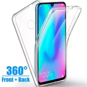 Силиконовый чехол для телефона с полным покрытием на 360° для iPhone Samsung Huawei Honor Xiaomi Redmi OPPO OnePlus с защитой от падения Прозрачный гибридный жесткий чехол для ПК iPhone 6 прозрачный