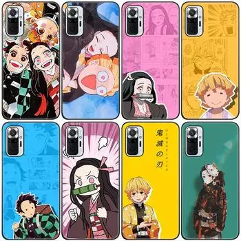 Силиконовый чехол для телефона с рисунком японского аниме «Убийца демонов» для Xiaomi Redmi Note 11 10 9 8 Pro 11T 10T 10S 9S 8T 9 9A 9C 9T Redmi 9