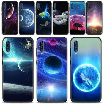 Силиконовый чехол для телефона Samsung Galaxy A50 A70 A10 A20e A30 A40 A20s A10s A10e A80 A90 A60 A30s, чехол в виде ракушки, Земли, Луны, Планеты For Samsung A10