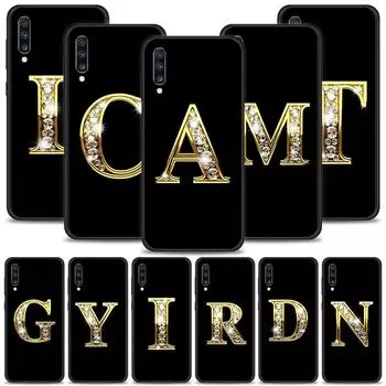 Силиконовый чехол для телефона Samsung Galaxy A50 A70 A10 A20e A30 A40 A20s A10s A10e A80 A90 A60 A30s, чехол с буквенным алфавитом For Samsung A10e