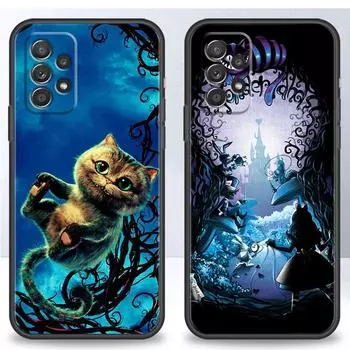 Силиконовый чехол для телефона Samsung Galaxy A71 A30 A01 A04 A03 A20e A20s A51 A70 A40 A10 A50 A20 Алиса в стране чудес Чеширские коты Samsung A10
