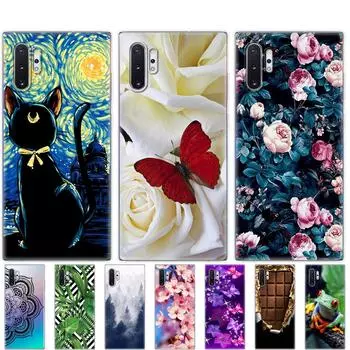 Силиконовый чехол для телефона Samsung Galaxy Note 10 Note10 Чехол Мягкий TPU Задняя крышка для Samsung Note 10 plus Fundas Coque bumper Samsung note 10