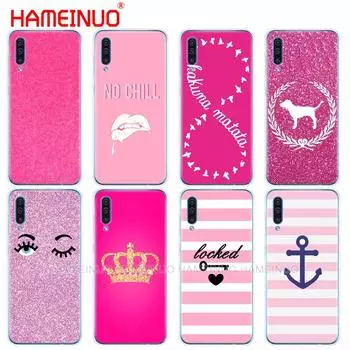 Силиконовый чехол для телефона Samsung Galaxy S10 E PLUS A10 A20 A30 A40 A50 A70 A10E A20E M20, чехол-бампер, простой розовый с принтом девушки samsung S10 plus
