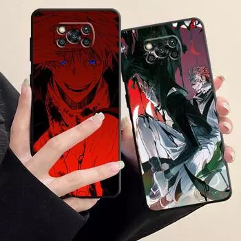 Силиконовый чехол для телефона Samsung Galaxy S23 S22 S20 S21 Note 20 Ultra 10 Plus 8 9, милые чехлы с героями мультфильмов Jujutsu Kaisen, чехол для сумки Samsung Note 8