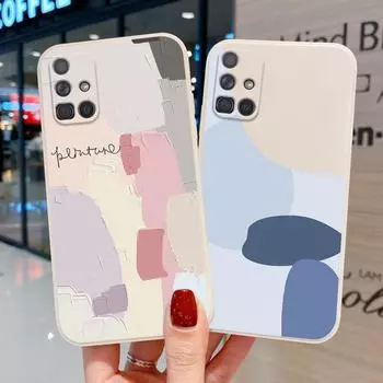 Силиконовый чехол для телефона Samsung S22 Ultra S20 FE S21 Красочный чехол для Samsung Galaxy A 12 A32 A51 A52 A52S 5G A71 A53 A33 A21S A31 A72 A50S Shell Samsung A10(M10)