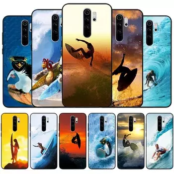 Силиконовый чехол для телефона surf black для Redmi note 8 7 Pro S 8T для redmi 9 7A Cover Shell Redmi 4A