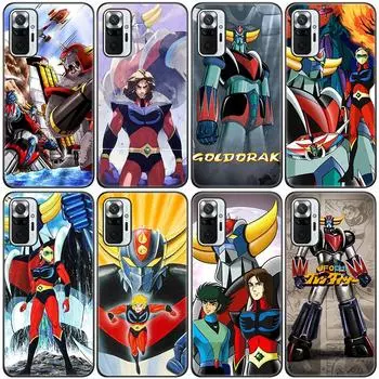 Силиконовый чехол для телефона UFO Robot Grendizer для Xiaomi Redmi Note 11 10 9 8 Pro 11T 10T 10S 9S 8T 9 9A 9C 9T черный мягкий чехол Redmi 9