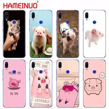 Силиконовый чехол для телефона xiaomi mi 9 SE 9t PRO CC9 SE A3 Lite redmi NOET 7 7S PRO 7A go k20 pro y3 забавный милый милый поросенок redmi k20