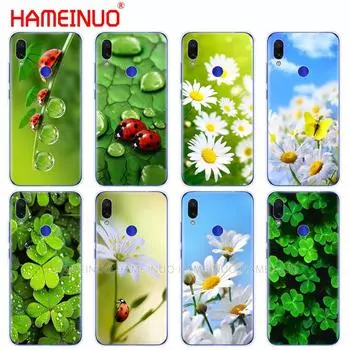 Силиконовый чехол для телефона xiaomi mi 9 SE 9t PRO CC9 SE A3 Lite redmi NOET 7 7S PRO 7A go k20 pro y3 четырехлистная божья коровка ромашка xiaomi CC9 SE