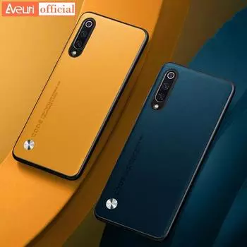 Силиконовый чехол для телефона Xiaomi Mi 9T Pro Mi9 Роскошный PU противоударный защитный кожаный чехол для Xiaomi Mi 9 SE 9SE Матовый чехол Mi 9 чёрный