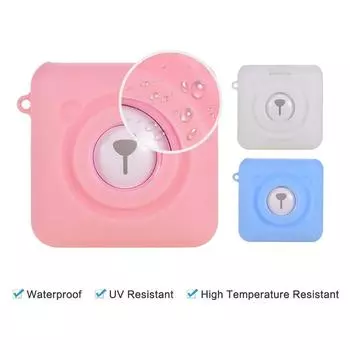 Силиконовый чехол для термопринтера PeriPage A6 с ремешком, пылезащитный, противоударный синий