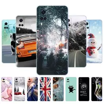 Силиконовый чехол для vivo Y31, мягкий чехол для VIVO Y 31 VivoY31 2021, 6,58 дюйма, чехол из ТПУ, бампер, Fundasnow Christmas vivo Y31 2021