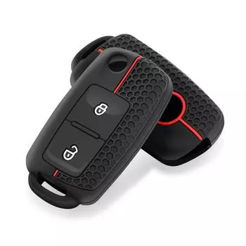 Силиконовый чехол для Volkswagen Golf MK4 Passat B5 Polo Amok Transporter T5 для Seat Toledo Leon Altea для Skoda Octavia Key Case чёрный