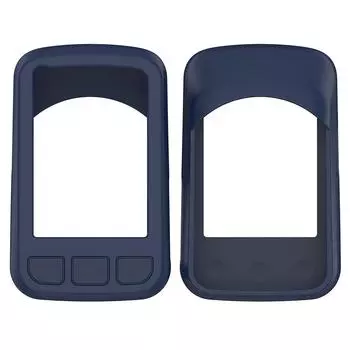 Силиконовый чехол для велосипедной кодовой таблицы, устойчивый к падению, для Wahoo ELEMNT BOLT V2 (Темно-синий) ?