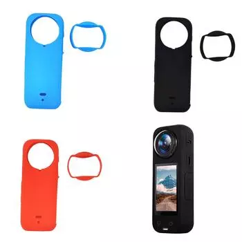 Силиконовый чехол для X4, устойчивый к царапинам, противоударный, устойчивый к царапинам, защитный чехол для доступа к видеокамере чёрный