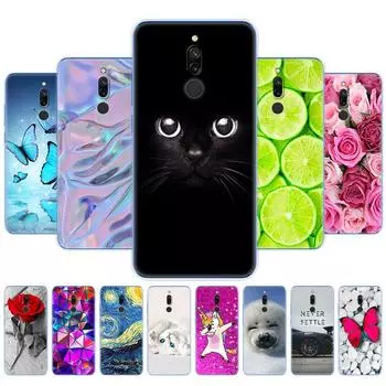 Силиконовый чехол для xiaomi redmi 8, чехлы с полной защитой, мягкая задняя крышка из ТПУ на Redmi 8, бампер, hongmi 8, чехол для телефона, чехол с котом Redmi 8