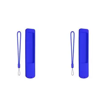 Силиконовый чехол EY#, противоскользящий чехол для пульта дистанционного управления со шнурком для XMRM-ML(синий)