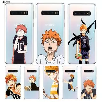 Силиконовый чехол Haikyuu Hinata Attacks Anime для Samsung Galaxy S21 S20 FE Ultra S10 S10E Lite S9 S8 S7 Edge Plus, чехол для телефона Samsung S7