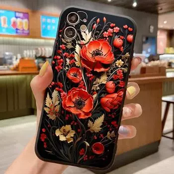 Силиконовый чехол «Хохлома» для Samsung Galaxy S22 S23 S20 S9 S8 S10E S10 S21 FE Plus Ultra Lite S7 Edge 5G, противоударный чехол For Samsung S10 Lite