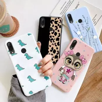 Силиконовый чехол Huawei P Smart 2019 Z Защитный чехол Мягкий ТПУ Милый мультяшный кот Сова Coque Сумки Funda для Huawei P Smart 2011 Противоударный чехол для телефона P smart 2019